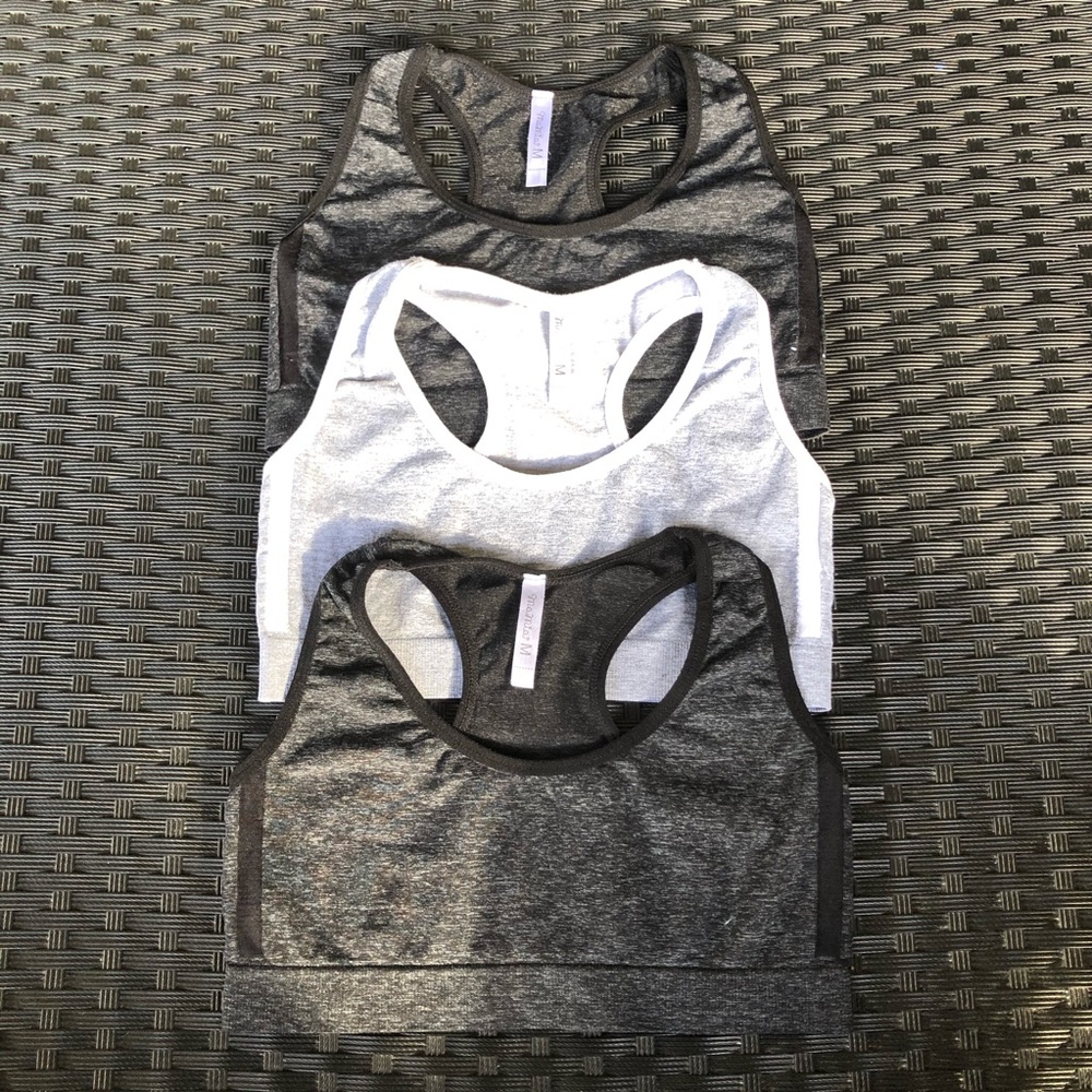 Three MaMia seamless Sports bras